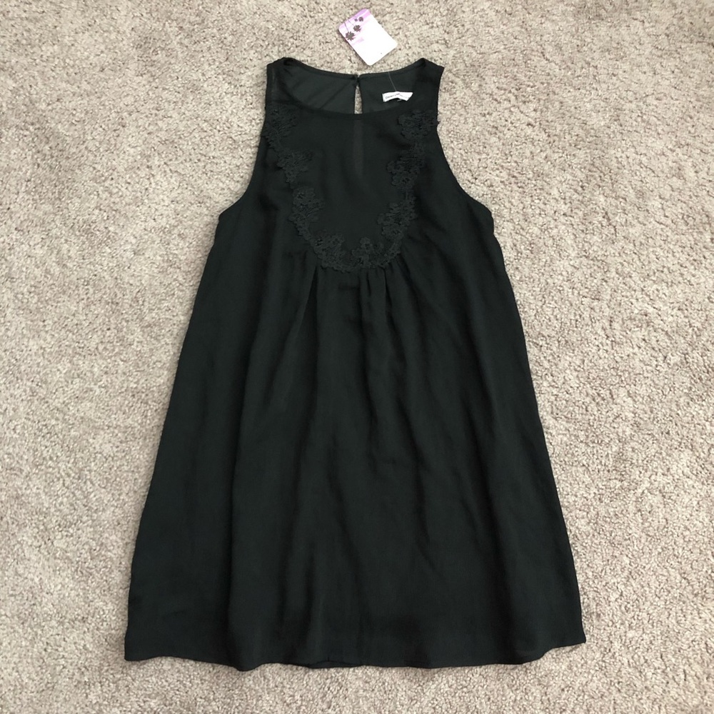 Dainty Hooligan Black Lace Sleeveless Shift Dress Womens S
